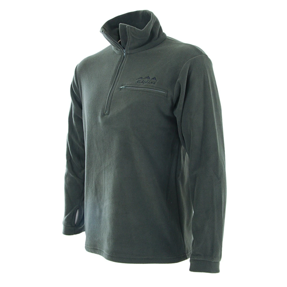 Ridgeline Micro Long Sleeve Zip Shirt Olive XS 2 Ridgeline Micro Long Sleeve Zip Shirt Olive XS