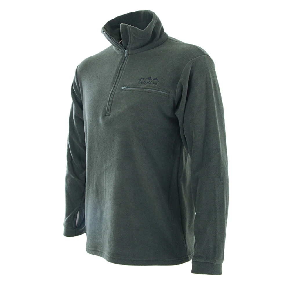 Ridgeline Micro Long Sleeve Zip Shirt Olive 5XL 3 Ridgeline Micro Long Sleeve Zip Shirt Olive 5XL