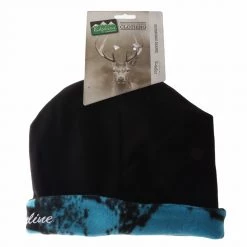 Ridgeline Adult Double Layer Reversible Beanie Black/Blue Camo