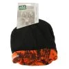 Ridgeline Adult Double Layer Reversible Beanie Black/Blaze Camo