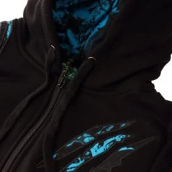 Ridgeline Claw Kids Zip Hoodie Black/Blue Camo Size 4
