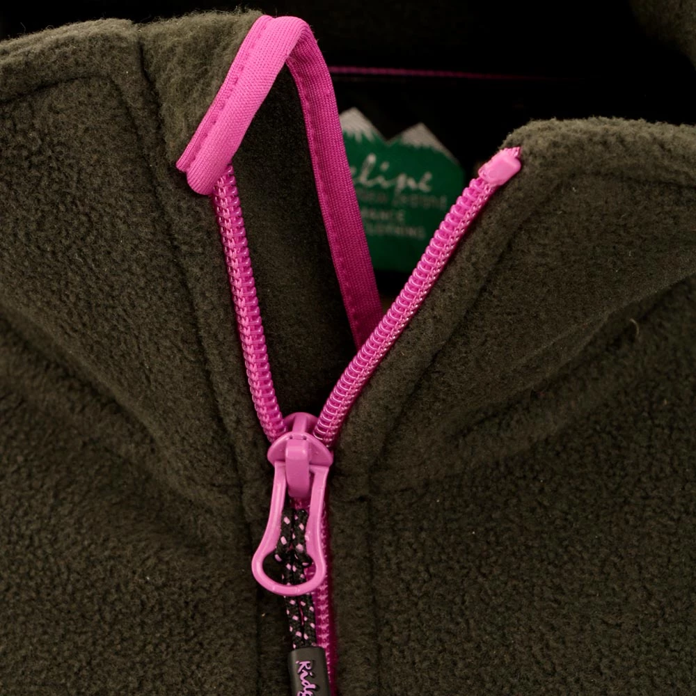 Ridgeline Hinterland Womens Fleece Top Olive XS 4 Ridgeline Hinterland Womens Fleece Top Olive XS - Image 2