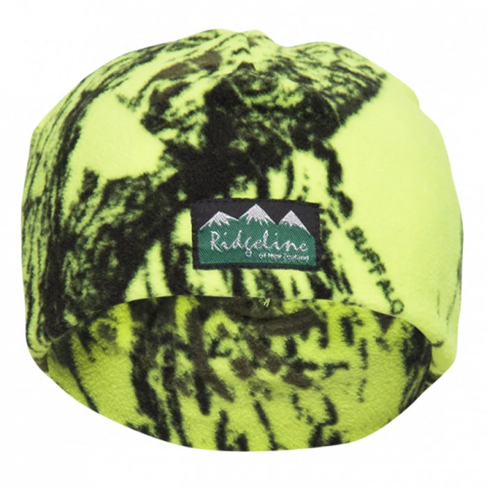 Ridgeline Kids Micro Fleece Beanie Yellow Camo 2 Ridgeline Kids Micro Fleece Beanie Yellow Camo