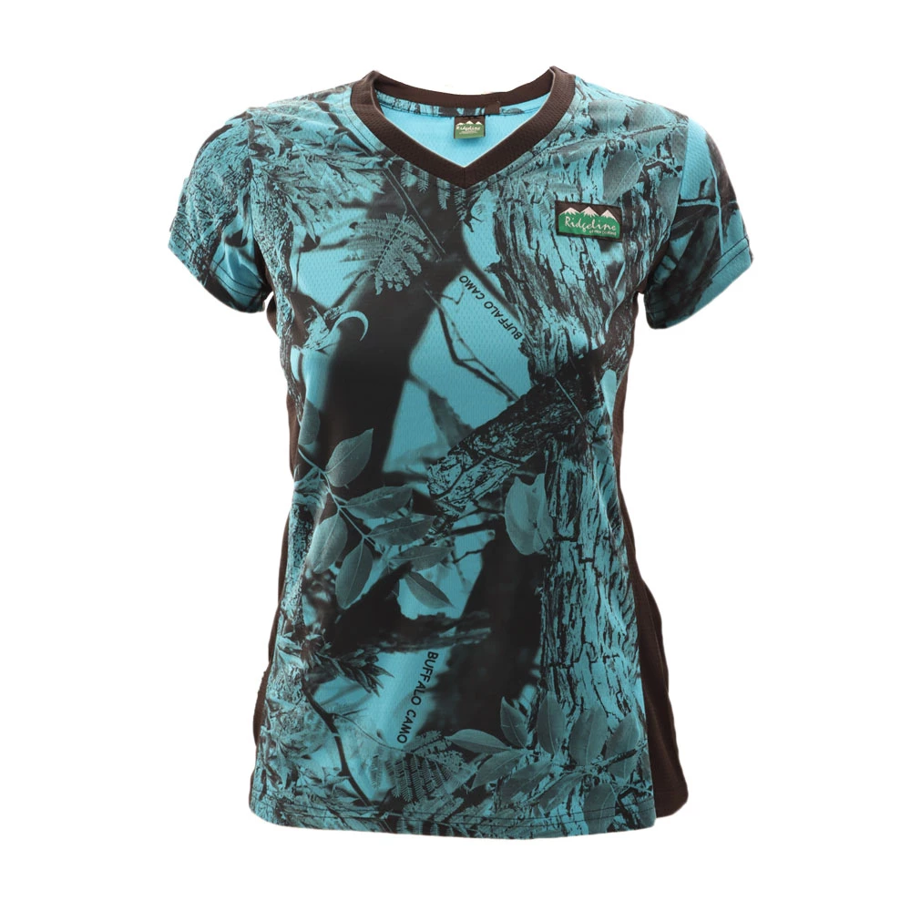 Ridgeline Breeze Womens V-Neck T-Shirt Blue Camo M 3 Ridgeline Breeze Womens V-Neck T-Shirt Blue Camo M