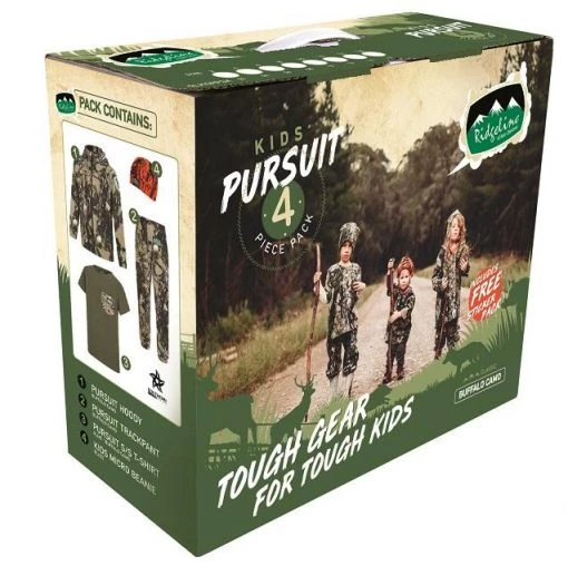 Ridgeline Kids Pursuit 4 Piece Clothing Pack Buffalo Camo