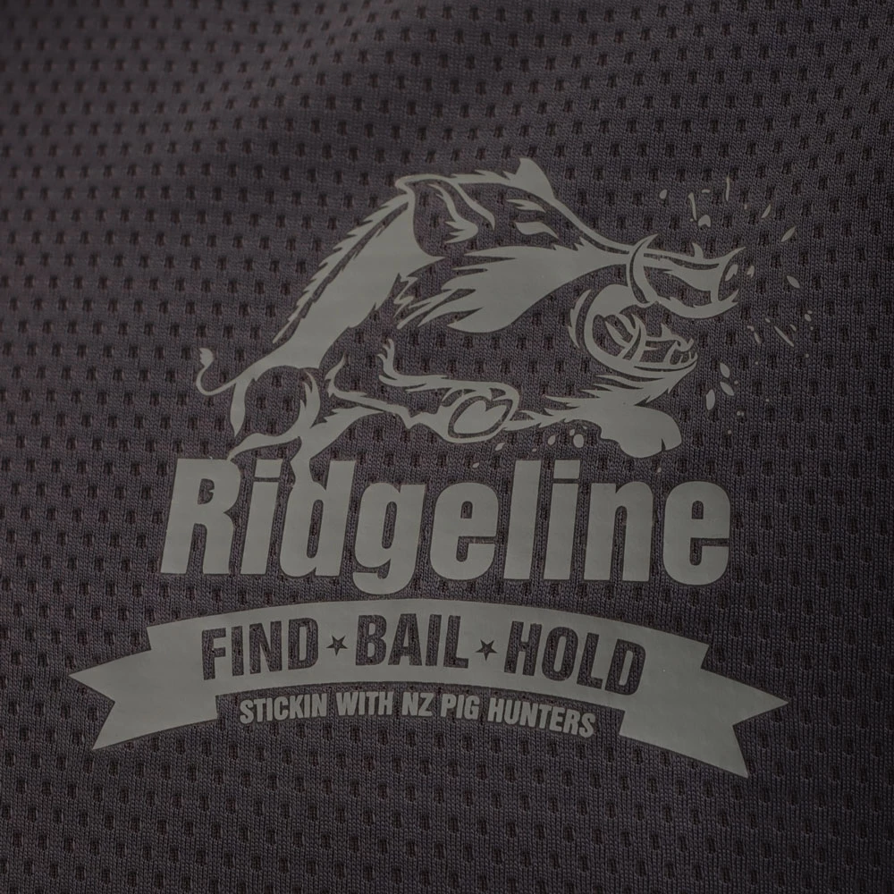Ridgeline Boar Polo Shirt Charcoal/Black S 4 Ridgeline Boar Polo Shirt Charcoal/Black S - Image 2