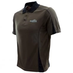 Ridgeline Breeze Mens Short Sleeve Polo Shirt Olive/Black S