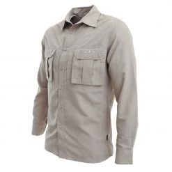 Ridgeline Tacklure Long Sleeve Fishing Shirt Sand S