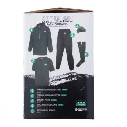 Ridgeline Snowline Mens 5 Piece Fleece Clothing Pack Black/Olive -Ridgeline Sales Store 163364 3 n y