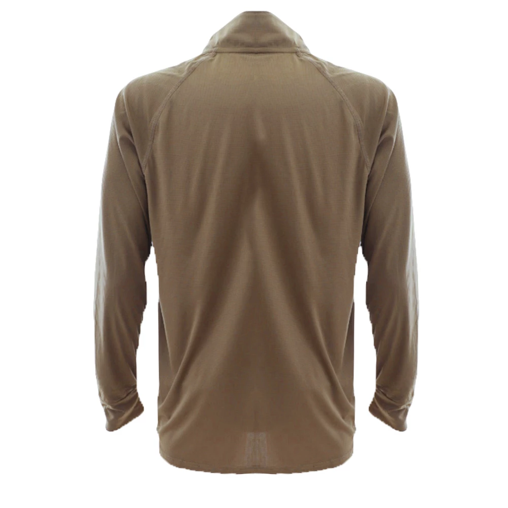 Ridgeline Micro Lite Zip Mens Long Sleeve Shirt Dark Khaki 6 Ridgeline Micro Lite Zip Mens Long Sleeve Shirt Dark Khaki - Image 4
