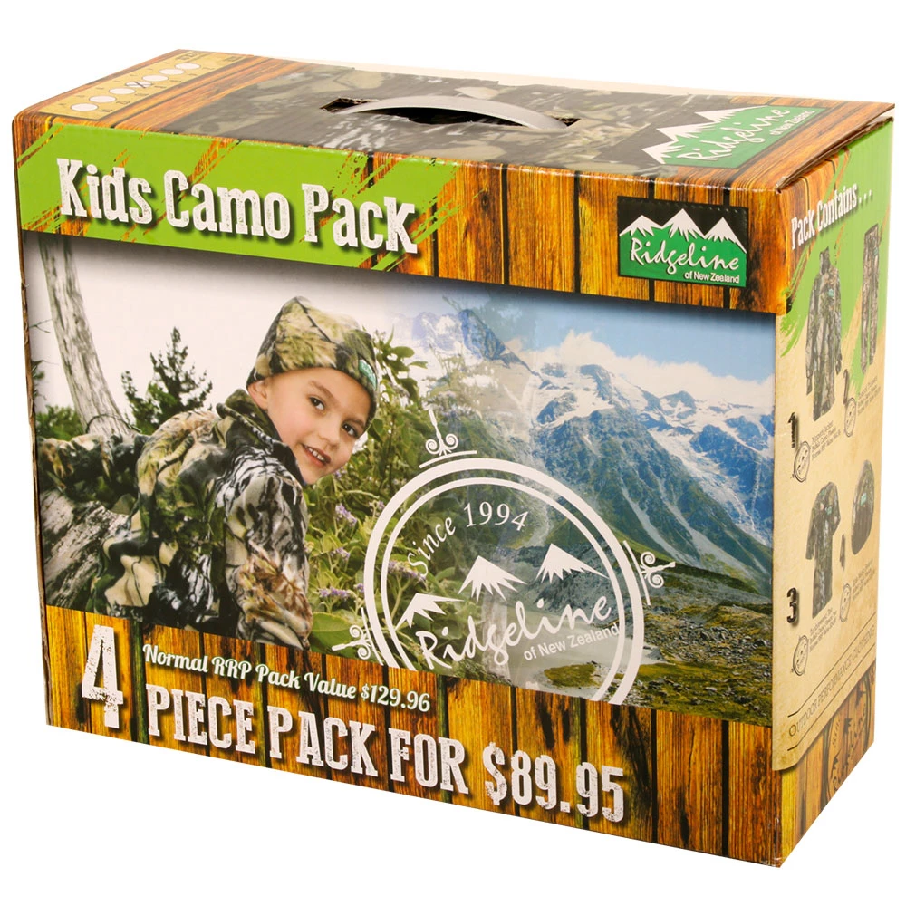 Ridgeline Kids 4 Piece Fleece Camo Clothing Pack Age 10 Years 9 Ridgeline Kids 4 Piece Fleece Camo Clothing Pack Age 10 Years - Image 7
