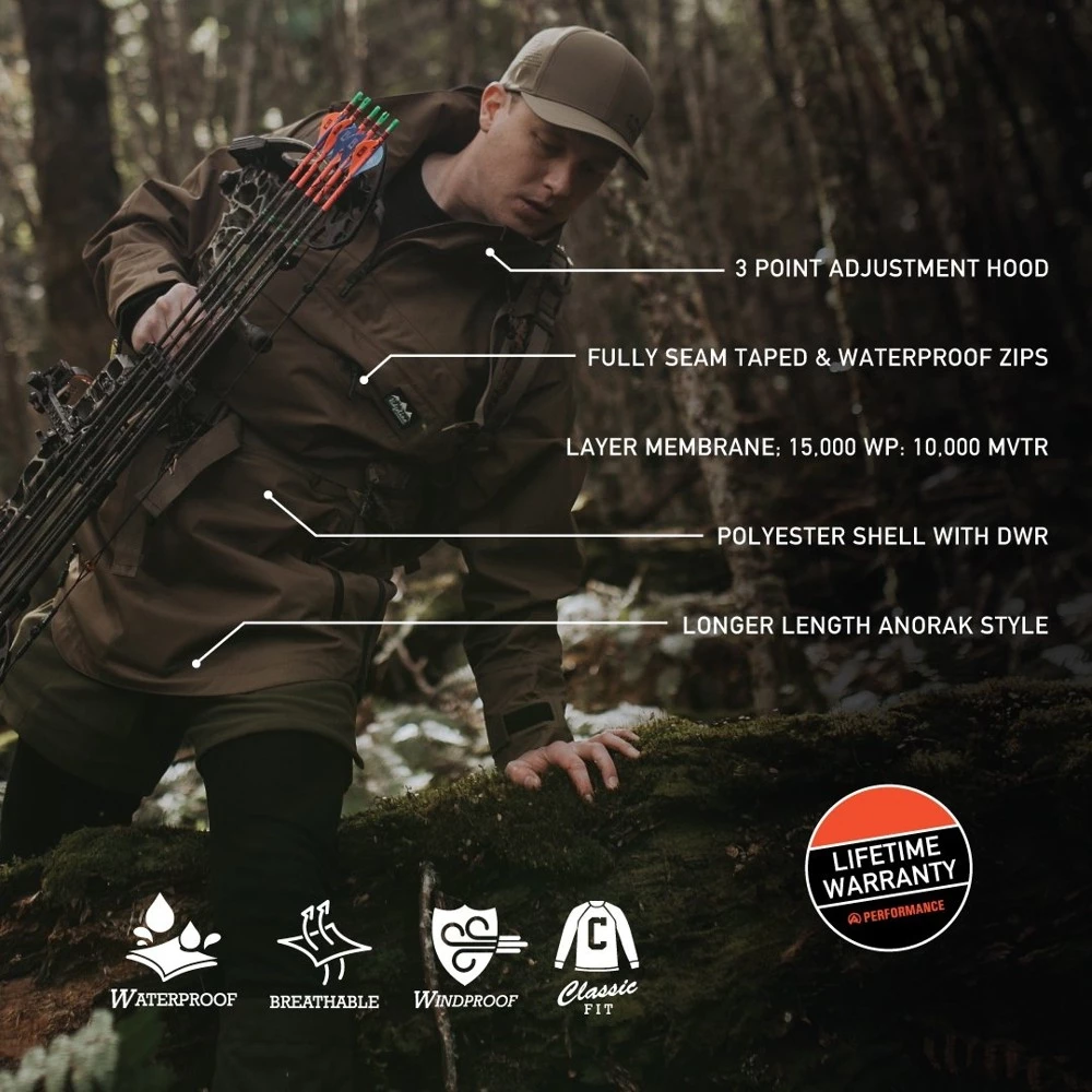 Ridgeline Evolution Mens Anorak Heather Brown 4 Ridgeline Evolution Mens Anorak Heather Brown - Image 2