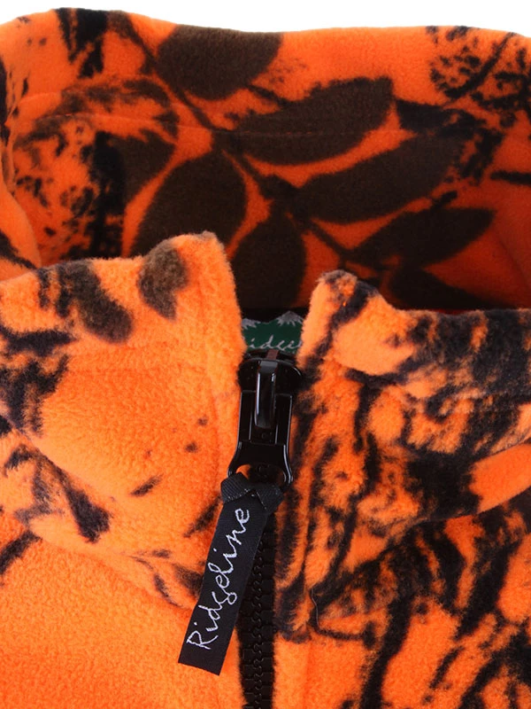 Ridgeline Mens Classic Fleece Bushshirt Blaze Camo 3XL 4 Ridgeline Mens Classic Fleece Bushshirt Blaze Camo 3XL - Image 2