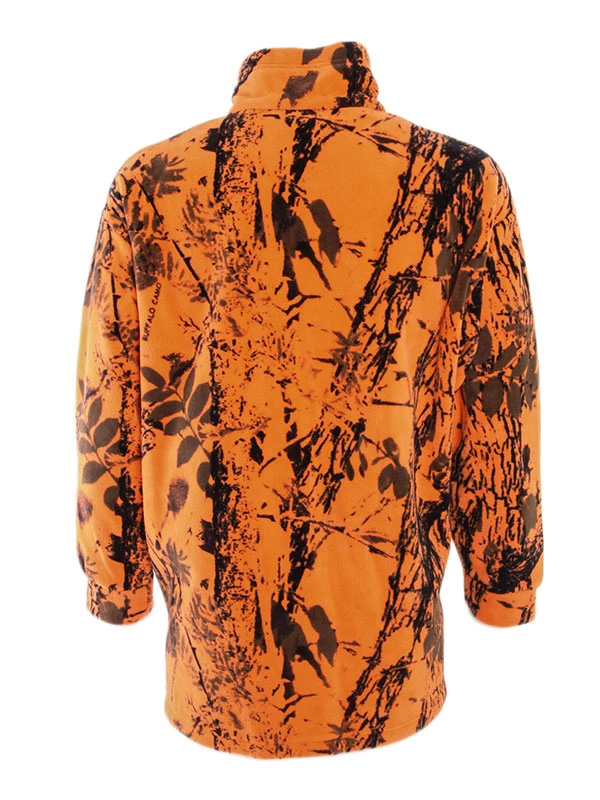 Ridgeline Mens Classic Fleece Bushshirt Blaze Camo 3XL 5 Ridgeline Mens Classic Fleece Bushshirt Blaze Camo 3XL - Image 3