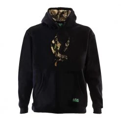 Ridgeline Mens Kahu Hoodie Black/Buffalo Camo XS