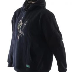Ridgeline Mens Kahu Hoodie Black/Buffalo Camo L