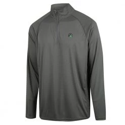 Ridgeline Micro Lite Zip Mens Long Sleeve Shirt Lead