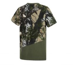 Ridgeline Spliced Kids Fleece T-Shirt Buffalo Camo/Field Olive